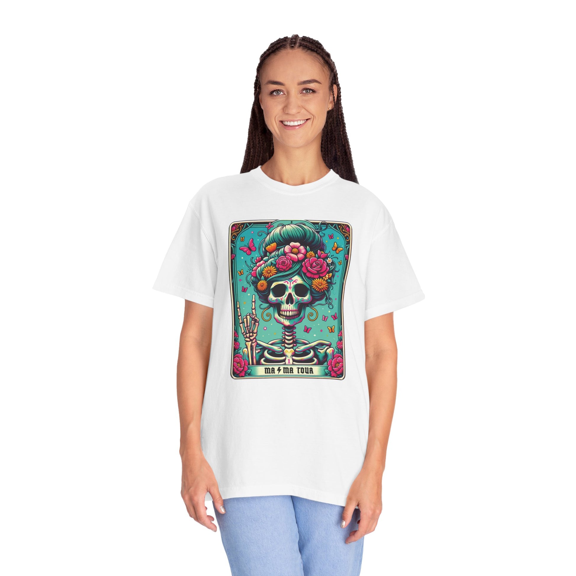 Floral Mama Tour Skeleton Tarot Card Shirt