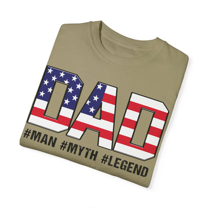 Dad The Man The Myth The Legend Shirt, Fathers Day T-shirt, Legend Dad Shirt, Gift For Dad, Dad Gift Ideas Khaki