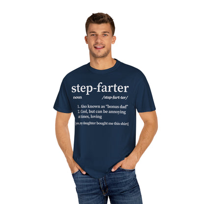 Funny Step Dad Definition Step Farter T-shirt