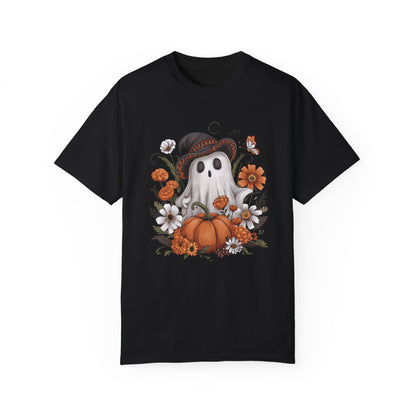 Halloween Ghost Comfort Colors Shirt Black