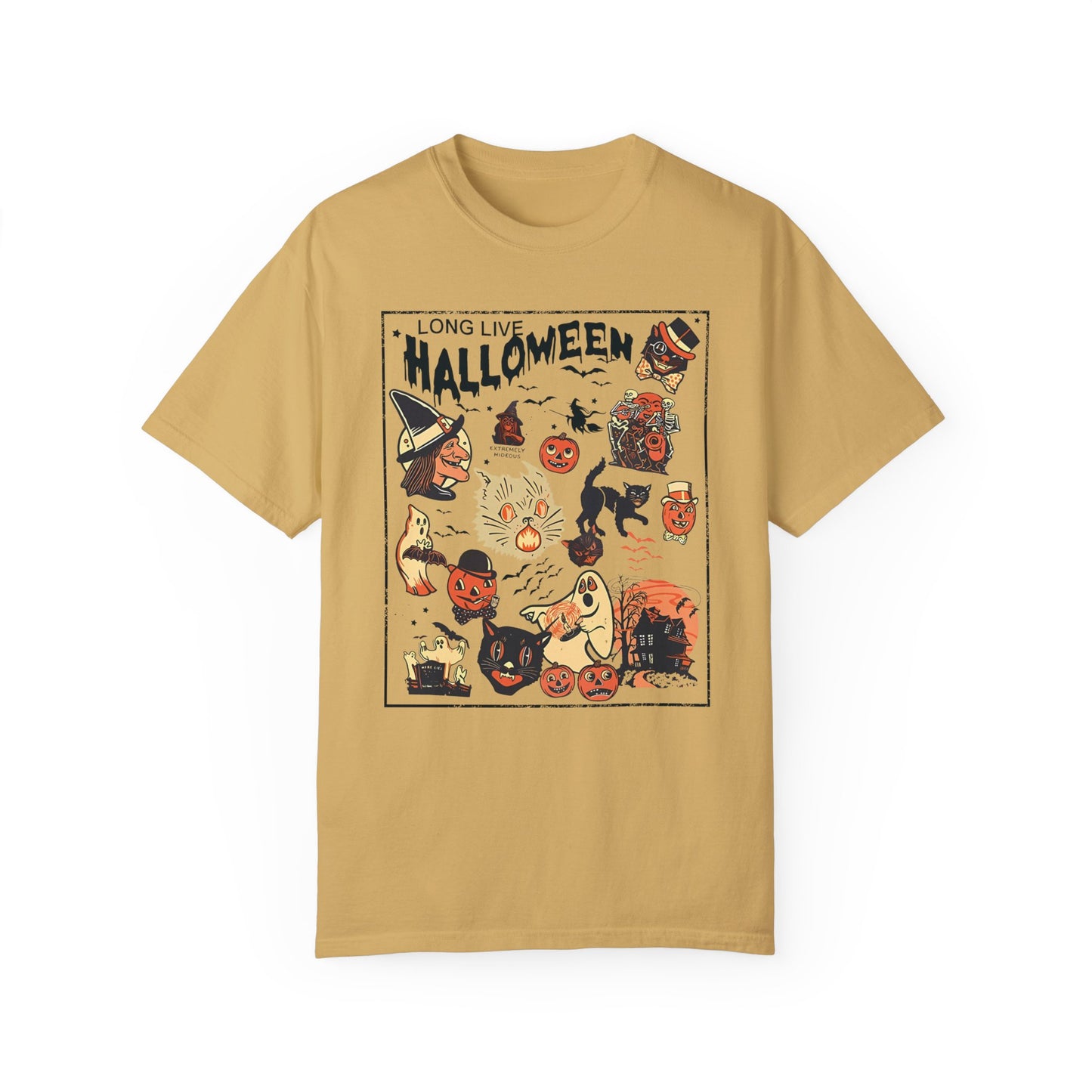 Retro Halloween Shirt, Long Live Halloween, Vintage Halloween Shirt Mustard