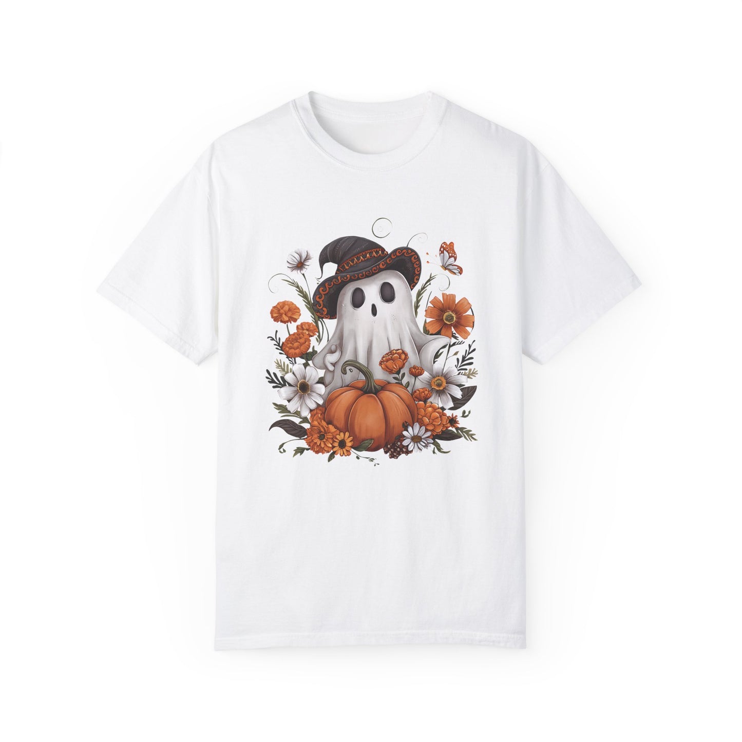 Halloween Ghost Comfort Colors Shirt White