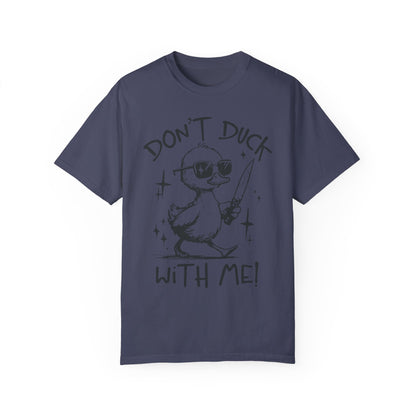 Comfort Colors Funny Duck Shirt Denim