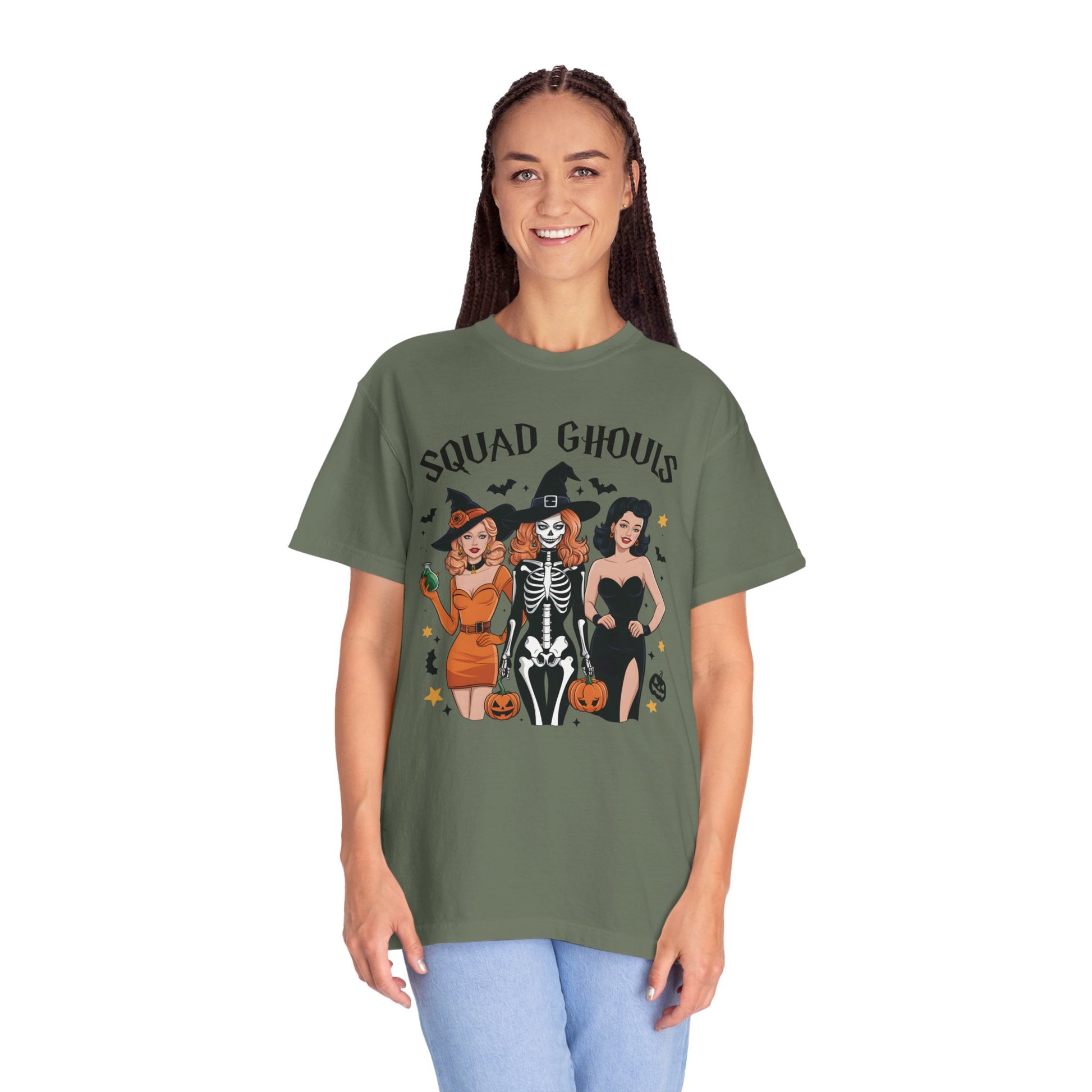 Squad Ghouls Shirt Retro Halloween Comfort Color Tee