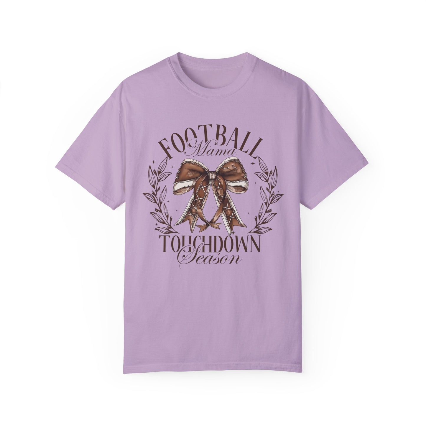 Comfort Colors Cute Football Mama Shirt - Gift For Football Mom Orchid