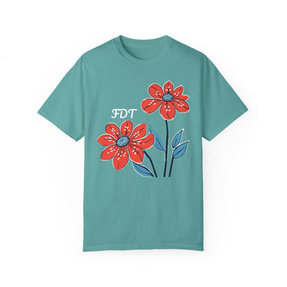 FDT Floral Comfort Colors Protest Shirt - Anti-Trump Graphic Tee