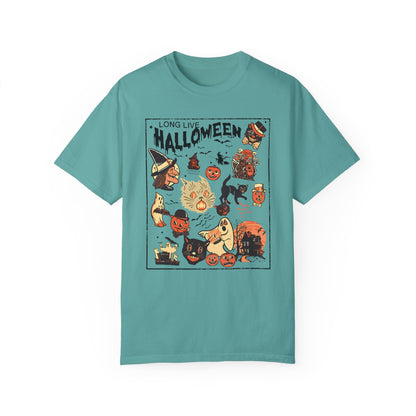 Retro Halloween Shirt, Long Live Halloween, Vintage Halloween Shirt Seafoam