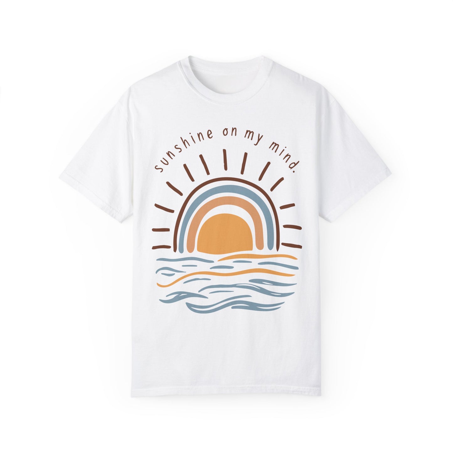 Sunshine on My Mind Summer Shirt | Beachwear and Vacation Apparel White