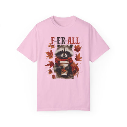 Fall Feral Raccoon Autumn T Shirt - Funny Fall Girl Shirt Blossom