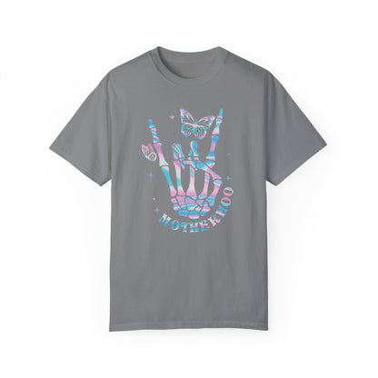 Mama Rock Tour Skeleton Hand Shirt Grey