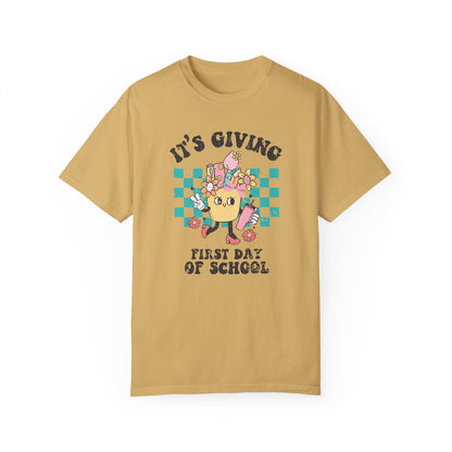 First Day of School Teacher Shirt - Back to School Shirt for Teachers Mustard