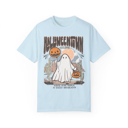 Halloweentown Est 1998 Ghost Pumpkin Shirt Chambray