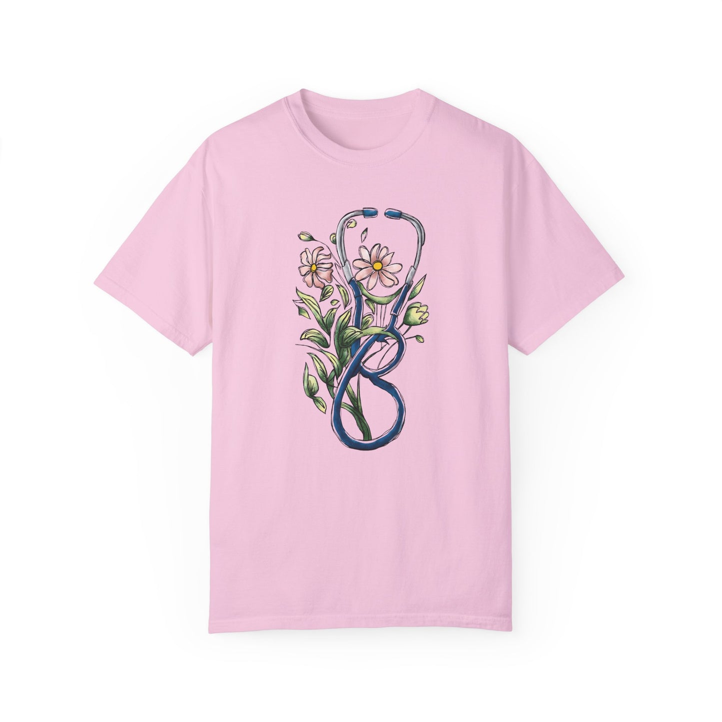 Floral Registered Nurse Shirt - Stylish Healthcare Apparel Blossom