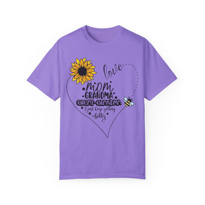 Great Grandma Sunflower T Shirt Violet