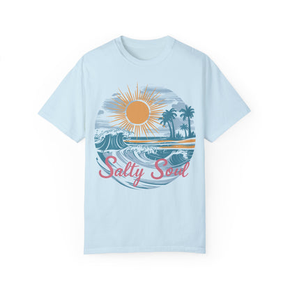 Discover Salty Soul Beach Summer Shirts for Coastal Vibes Chambray