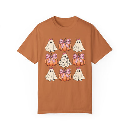 Retro Halloween Coquette Pumpkin Shirt Yam