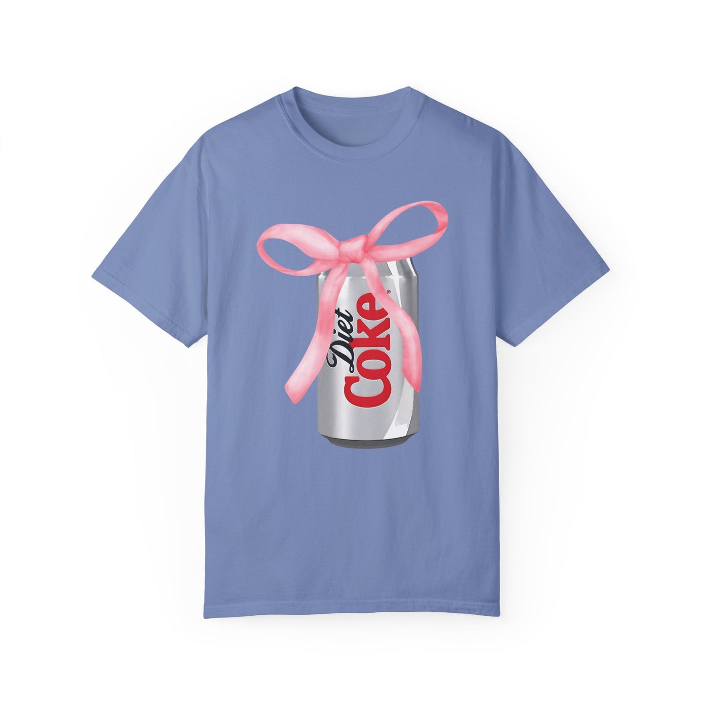 Diet Coke Pink Bow Tshirt Washed Denim