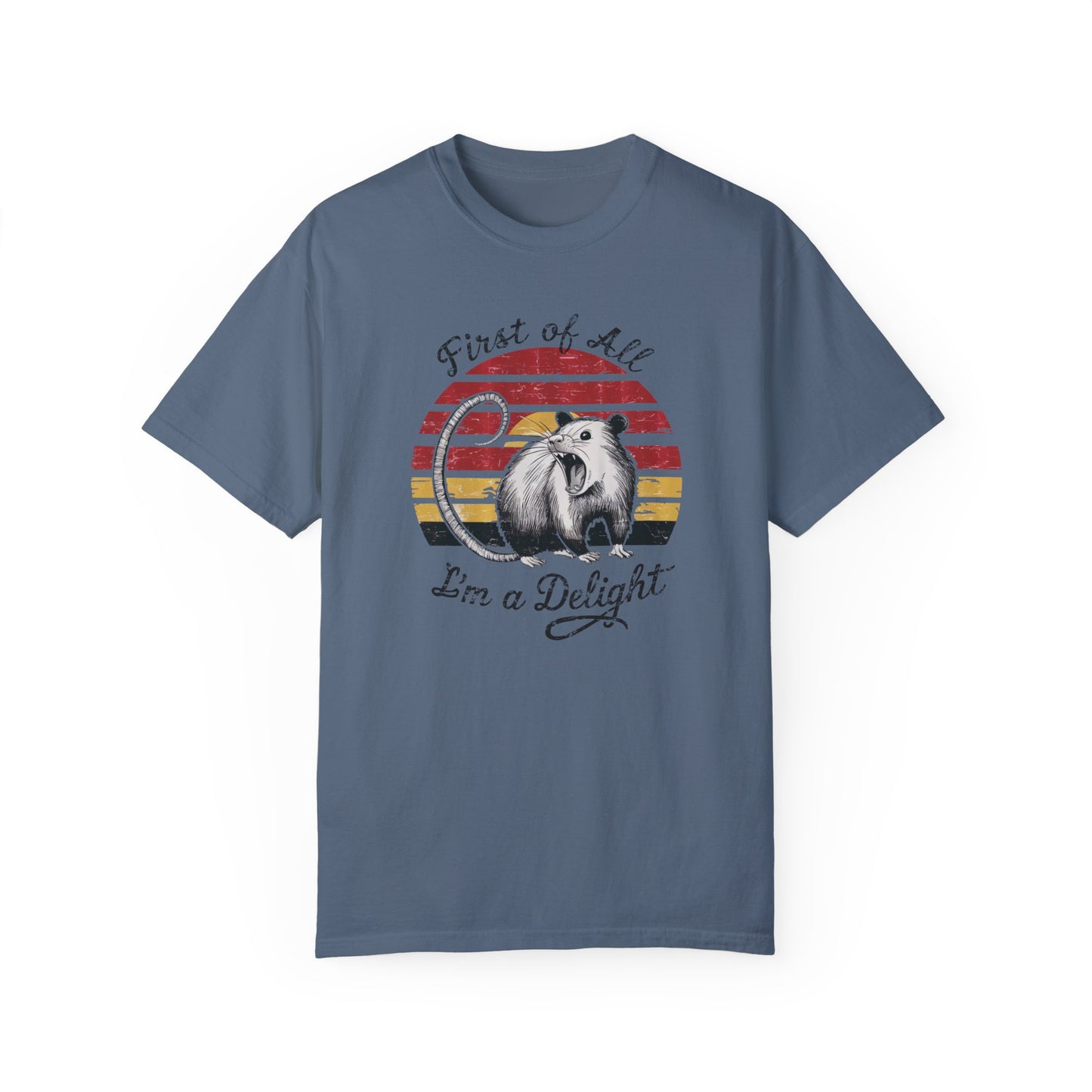 Funny Opossum Shirts Angry Opossum TShirt Blue Jean