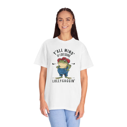 Y'all Mind If I Do Some Lollygagging Funny Frog Tshirt