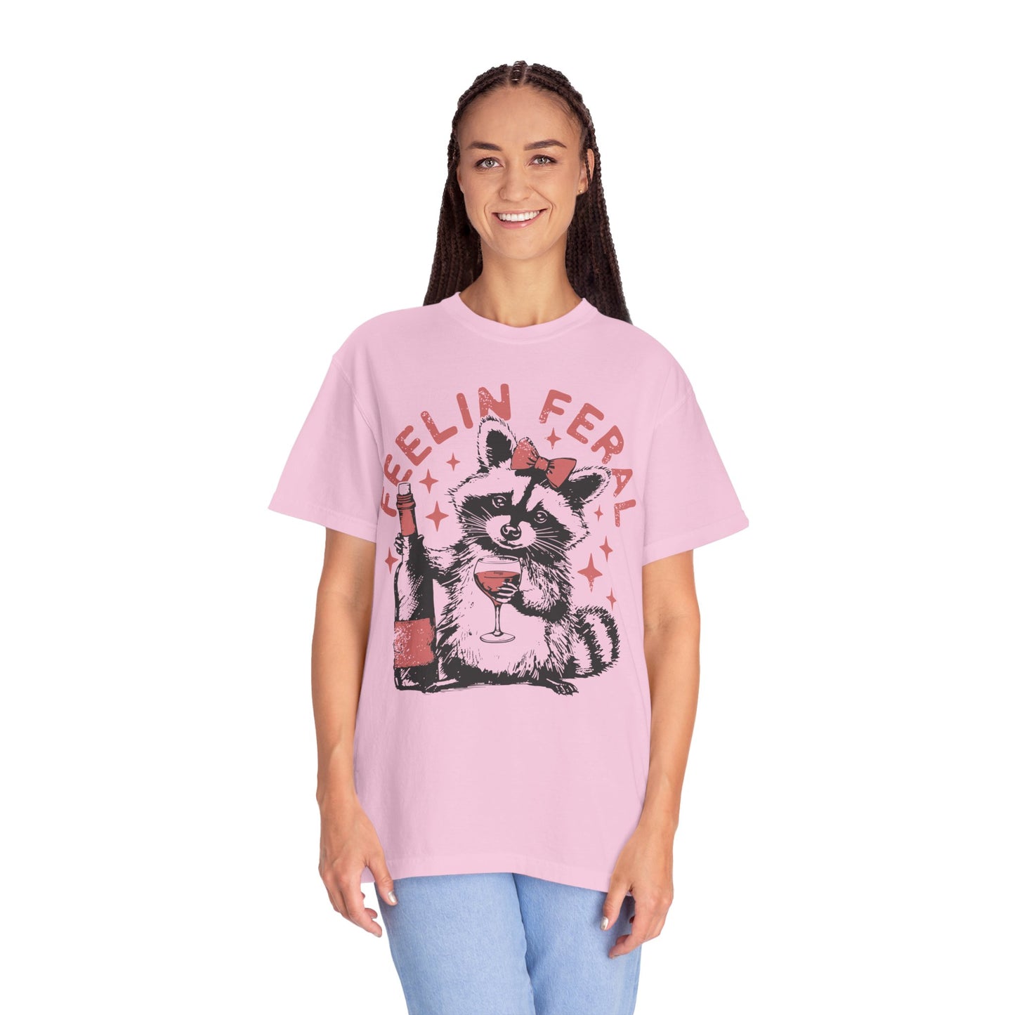 Feelin Feral Raccoon Shirt - Funny Meme Raccoon