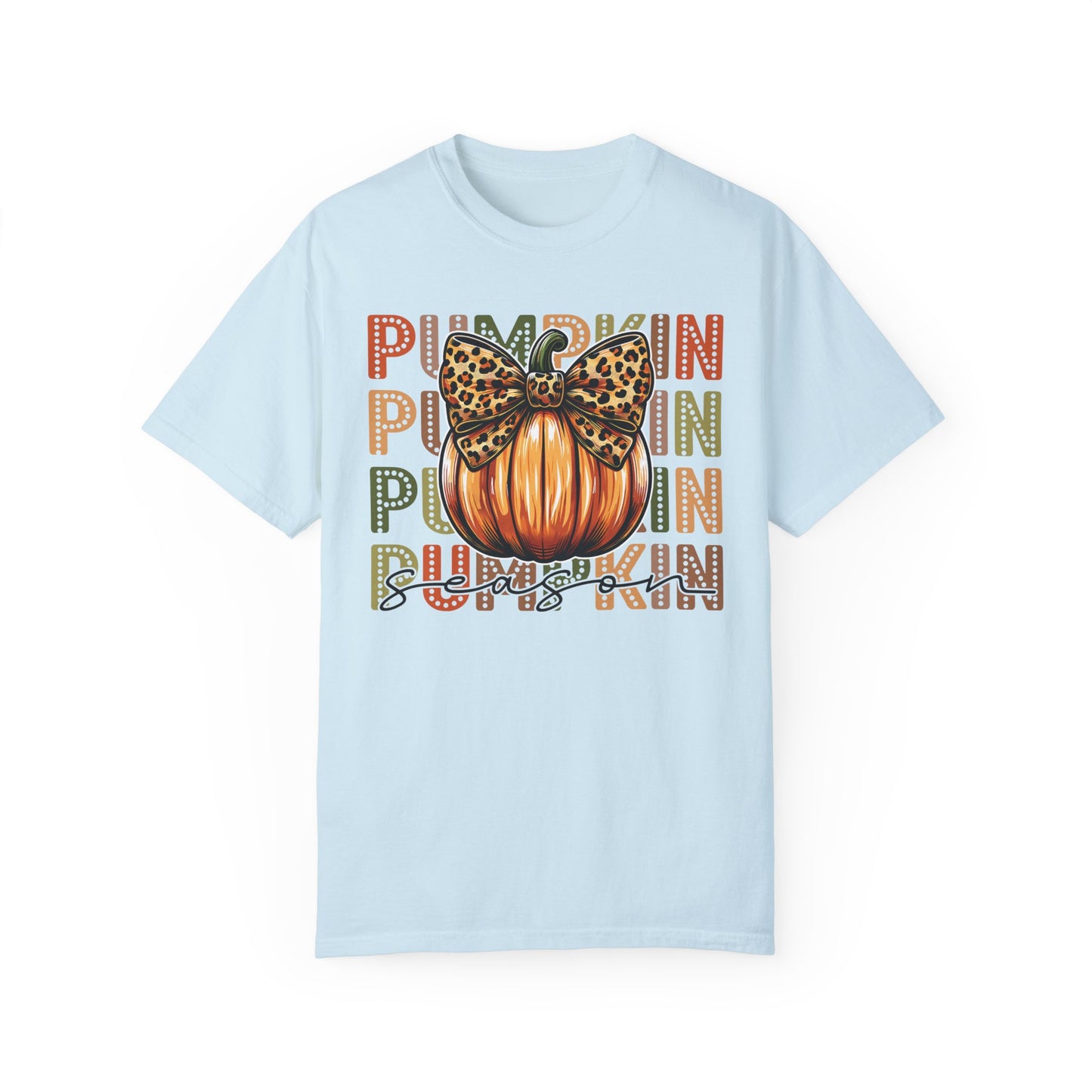 Comfort Colors Vintage Pumpkin Season T-shirt Chambray