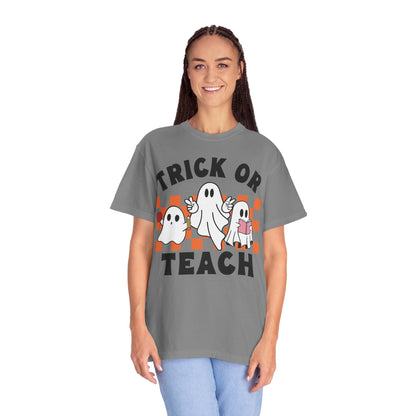 Comfort Colors Teacher Halloween Trick or Teach Shirt