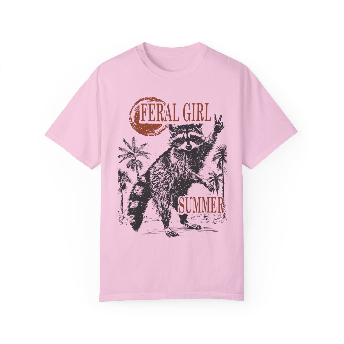 Feral Girl Summer Raccoon Shirt Blossom