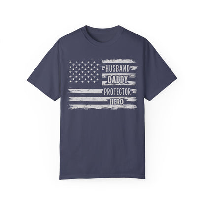 Husband Daddy Protector Hero Shirt | Father's Day Gift Ideas Denim