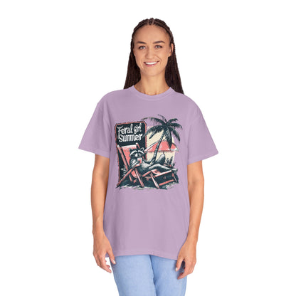 Feral Girl Summer Raccoon Shirt