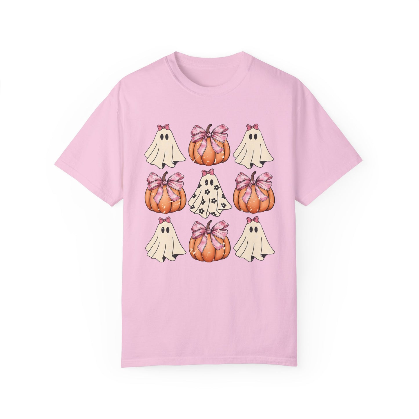 Retro Halloween Coquette Pumpkin Shirt Blossom