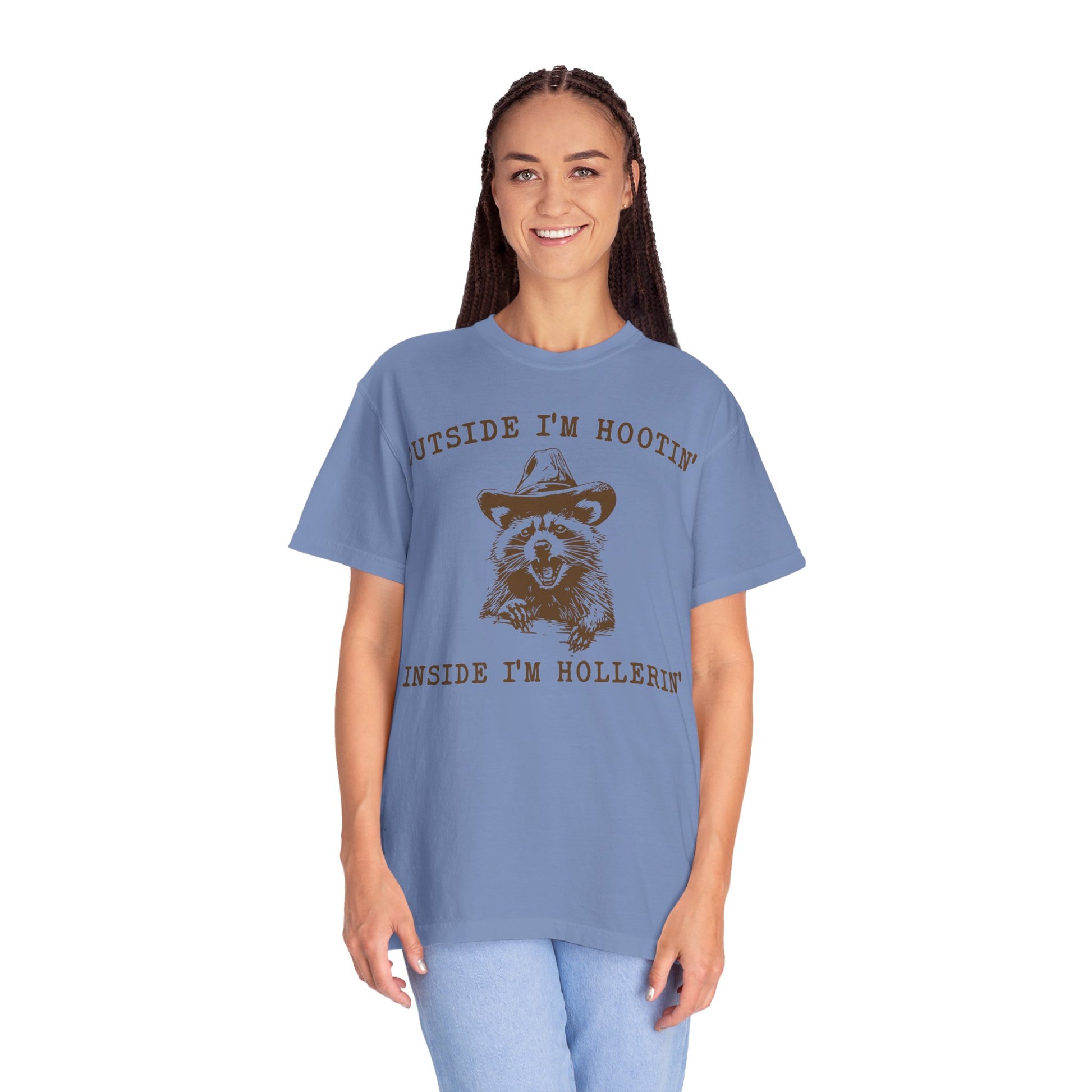 Outside I'm Hootin But Inside I Be Hollerin T-Shirt, Funny Meme Shirt