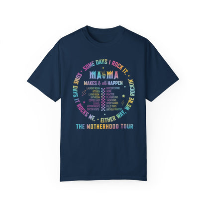 Mama Rock Tour Shirt - The Motherhood Tour Shirt True Navy