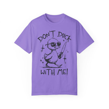 Comfort Colors Funny Duck Shirt Violet