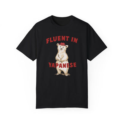 Fluent in Yapanese Funny Meme Shirt | Japanese Language Humor Tee Black