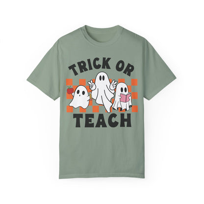 Comfort Colors Teacher Halloween Trick or Teach Shirt Bay