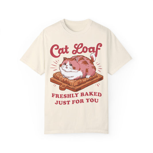 Cat Loaf Freshly Baked Just For You T-Shirt Ivory