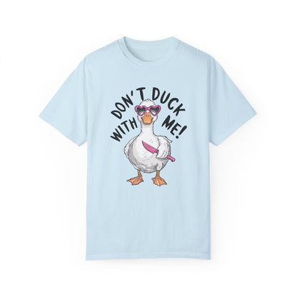 Dont Duck With Me Shirt - Quirky Duck Shirt Chambray