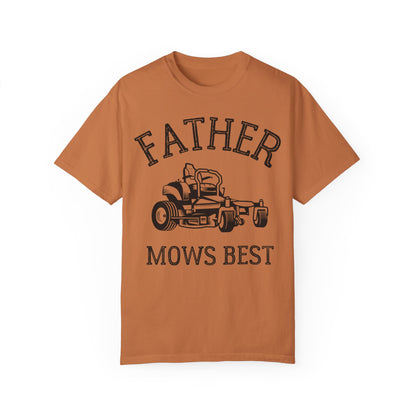 Father Mows Best Lawn Mowing Shirt | Funny Dad Gift Idea Yam