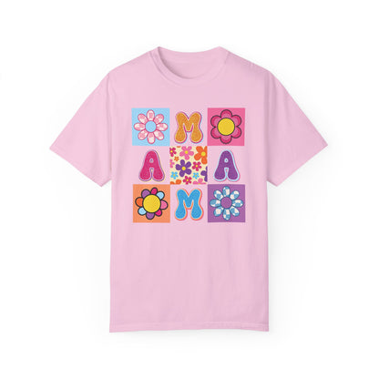 Comfort Colors Vintage Floral Mama T-shirt Blossom