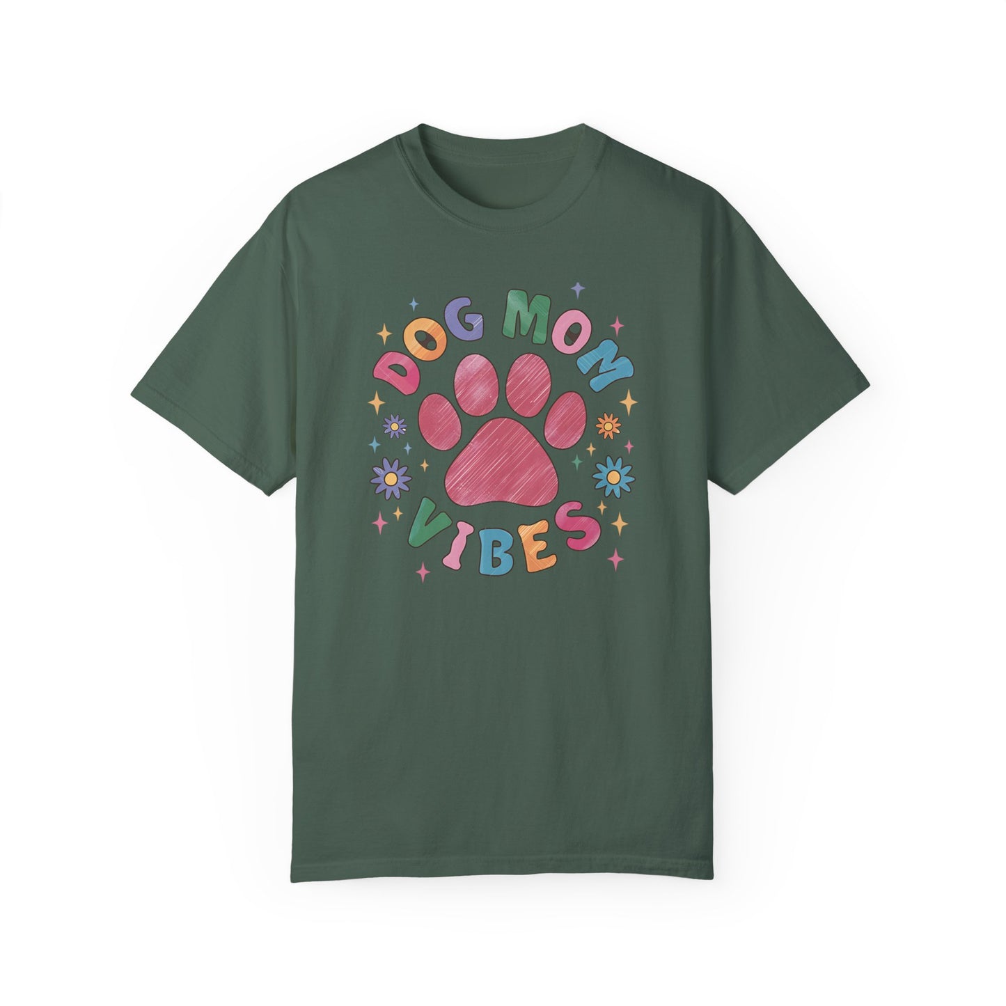 Dog Mom Vibes Shirt - Dog Lover Shirt Blue Spruce