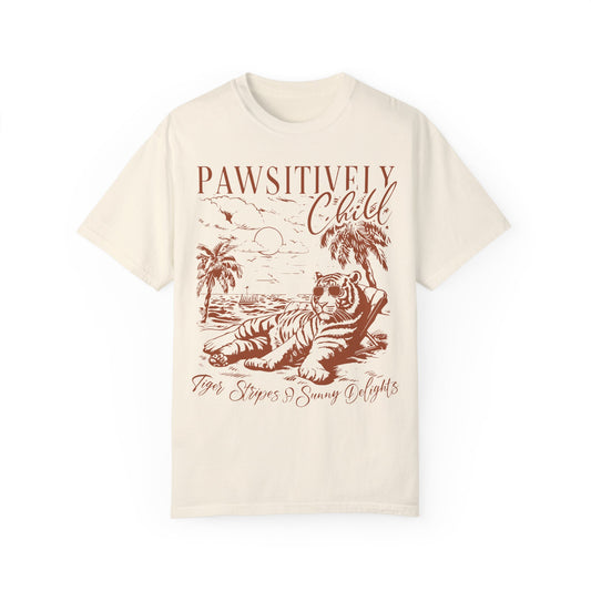 Tiger Summer Shirt | Stylish Wildlife Graphic Tees for Hot Days Ivory
