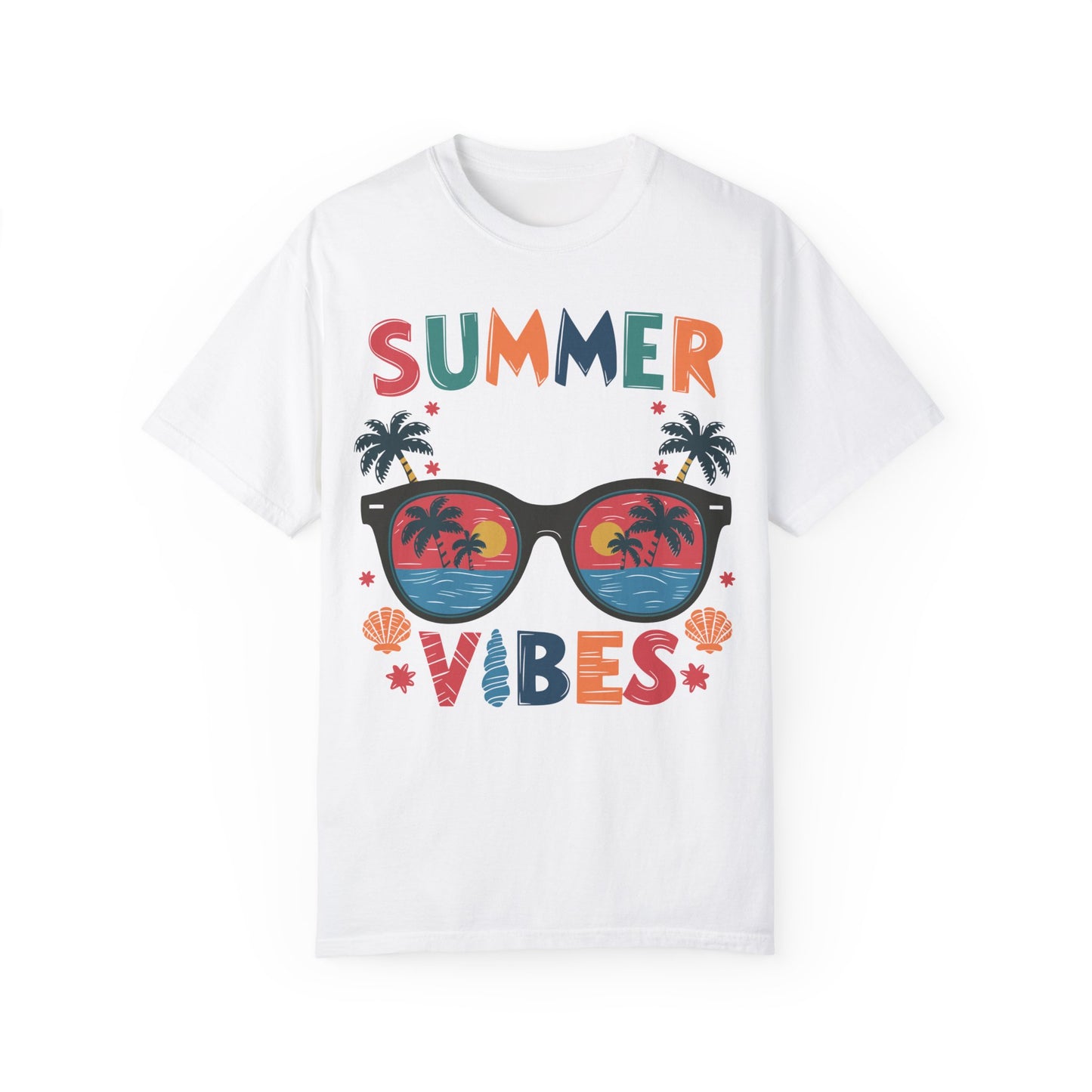 Beach Summer Tropical T-shirt Comfort Colors White