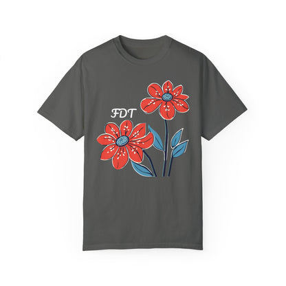 FDT Floral Comfort Colors Protest Shirt - Anti-Trump Graphic Tee