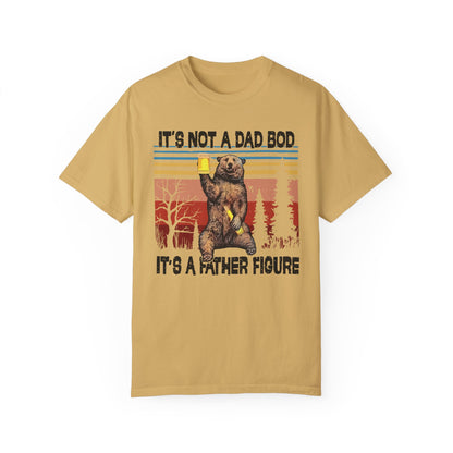 Dad Bear Funny Shirt | Humorous Apparel for Father's Day Mustard