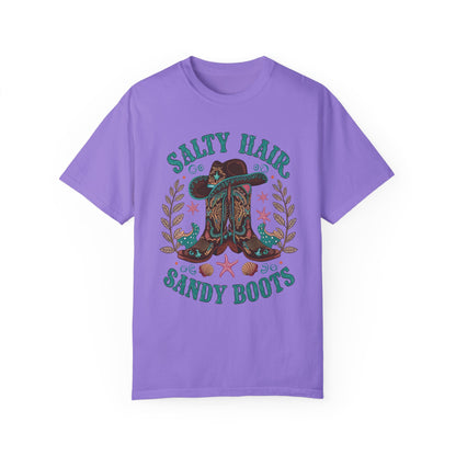 Salty Hair Sandy Boots Western Shirt | Cowboy Beach Fashion Violet