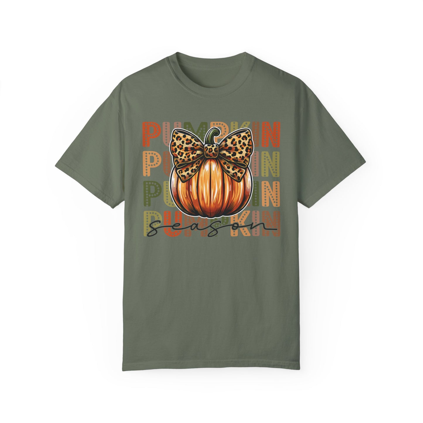 Comfort Colors Vintage Pumpkin Season T-shirt Moss