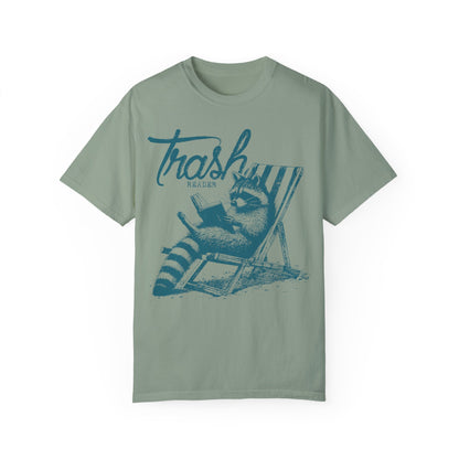 Raccoon Reading Book Trash Reader Shirt Bay