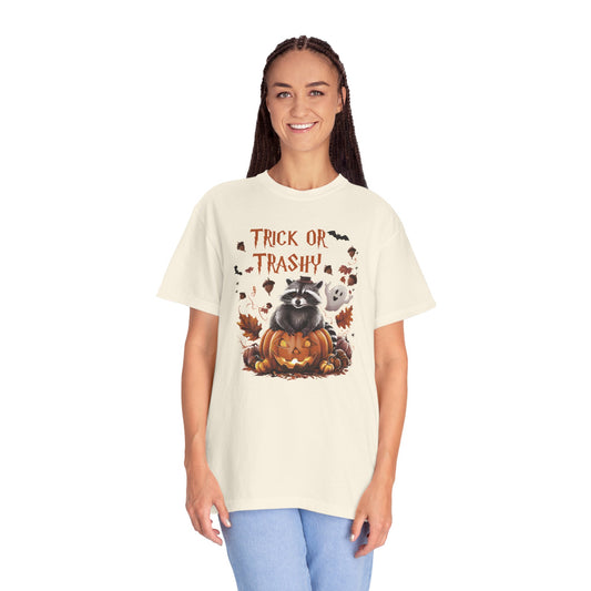 Comfort Colors® Trick or Trashy Racoon Halloween Shirt