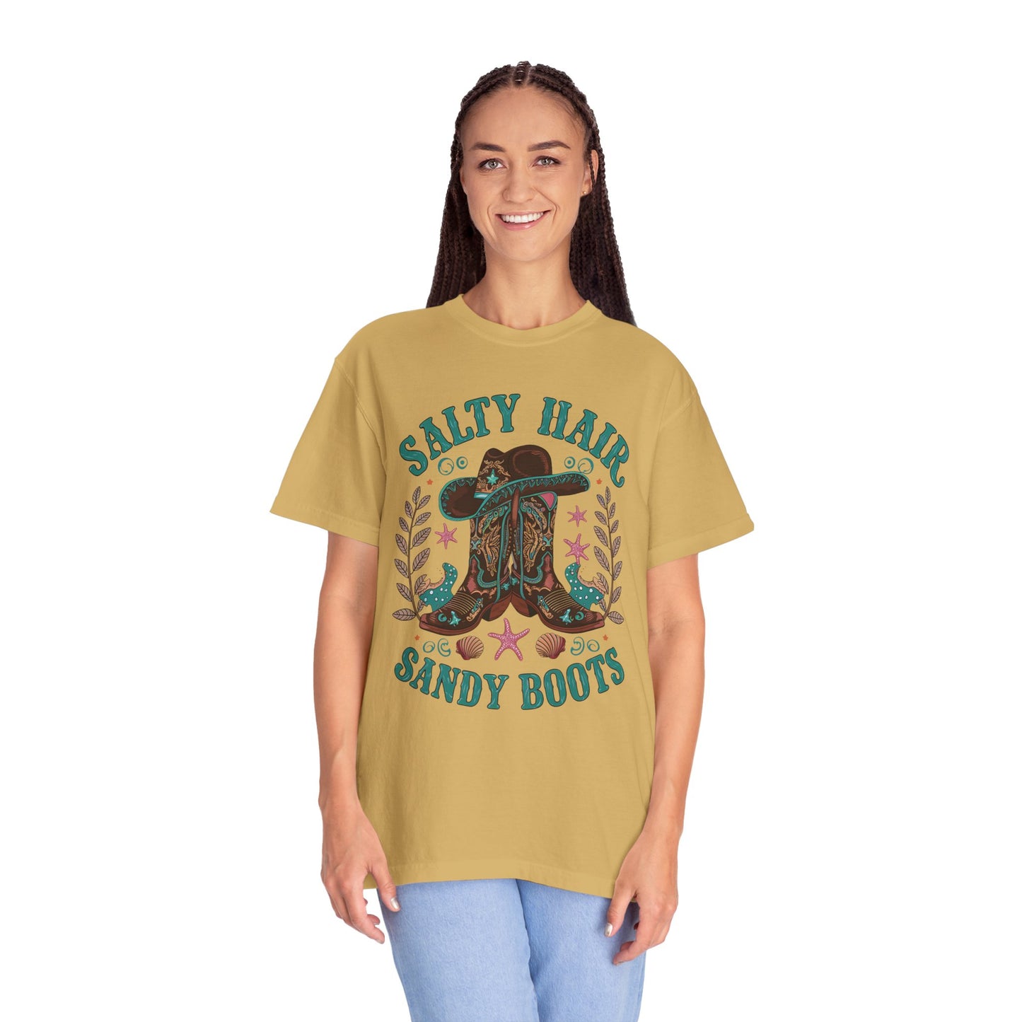 Salty Hair Sandy Boots Western Shirt | Cowboy Beach Fashion