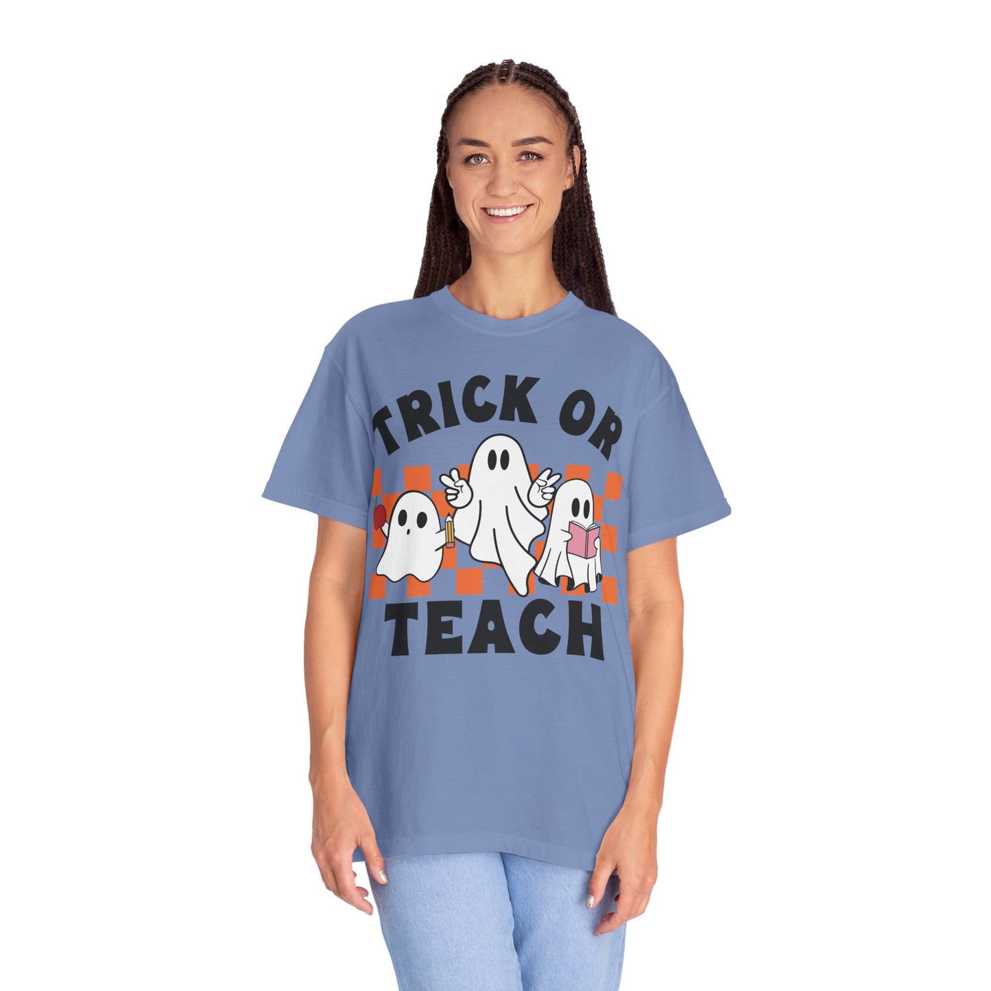 Comfort Colors Teacher Halloween Trick or Teach Shirt